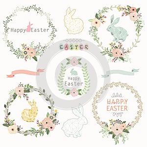 Easter Floral Wreath