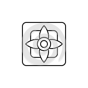 Easter, flower, nature icon. Element of easter day icon. Thin line icon for website design and development, app development.