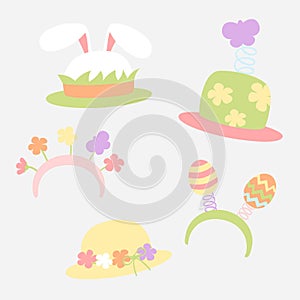 Easter funny hat in pastel