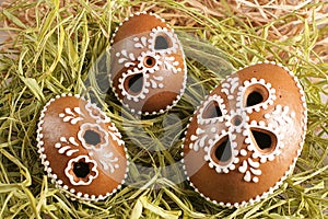 Easter gingerbread eggs
