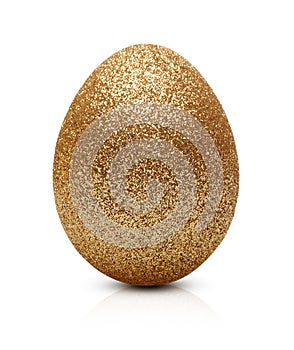 Easter golden egg isolated