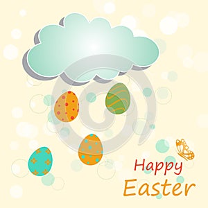 Easter greeting background