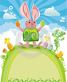 Easter greeting card series