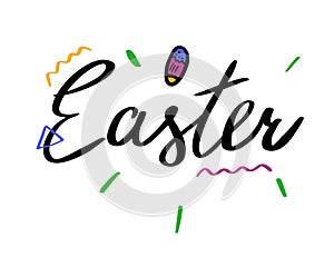 Easter hand drawn lettering