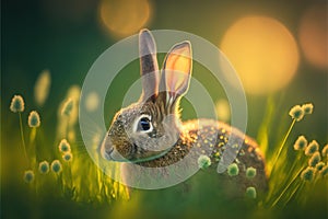 Easter Hare. Generative AI