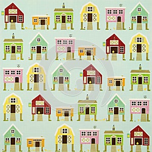Easter hen house background