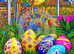 Easter Holiday Scene in Barquisimeto,Lara,Venezuela. photo