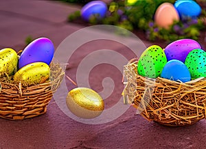 Easter Holiday Scene in Chandler,Arizona,United States. photo