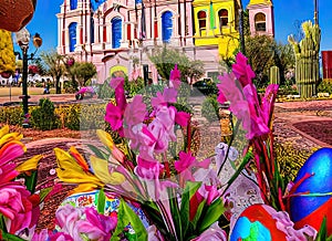 Easter Holiday Scene in Ciudad Obregon,Sonora,Mexico. photo