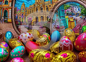 Easter Holiday Scene in Ciudad Victoria,Tamaulipas,Mexico. photo