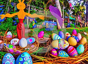 Easter Holiday Scene in Iligan,Iligan,Philippines.