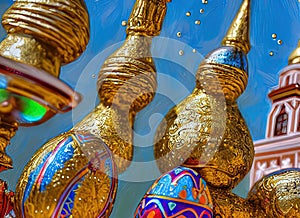 Easter Holiday Scene in Kazan,Tatarstan,Russia.