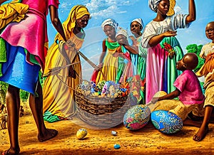 Easter Holiday Scene in Kitwe,Copperbelt,Zambia.