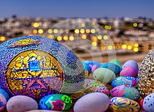 Easter Holiday Scene in Netanya,Central,Israel.