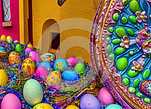 Easter Holiday Scene in Nuevo Laredo,Tamaulipas,Mexico. photo