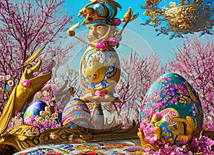Easter Holiday Scene in Qian\'an,Hebei,China.