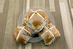 Easter hot cross bun.