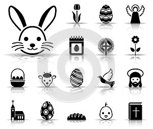 Easter icon set