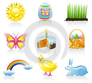 Easter icon set