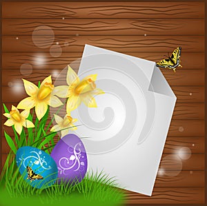 Easter illustrated background