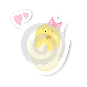 Easter cute cartoon children sticker