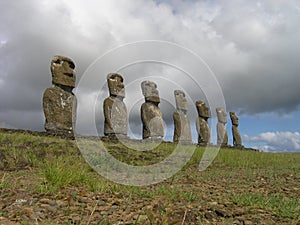 Easter Island - Ahu Akivi photo