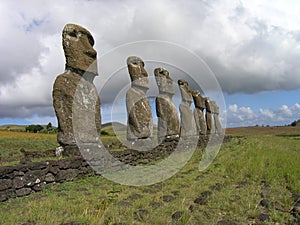 Easter Island - Ahu Akivi photo