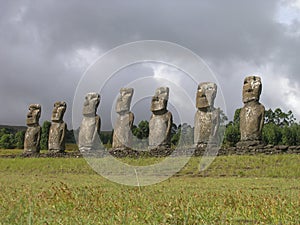 Easter Island - Ahu Akivi photo