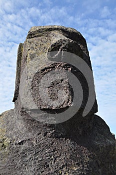 Easter island head maoi monolith photo