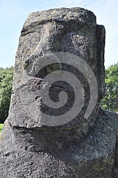 Easter island head maoi monolith
