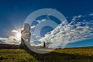 Easter Island, Moais Tahai Archaeological Complex, Rapa Nui National Park, Chile