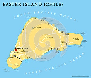 Easter Island Political Map