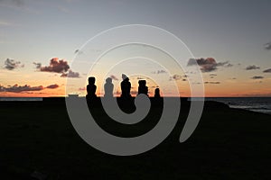 Easter Island sunset photo