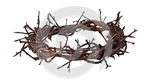 easter isolated Transparent png crown of Thorns worn by Jesus Christ is a powerful symbol of his suffering and sacrifice. thorny