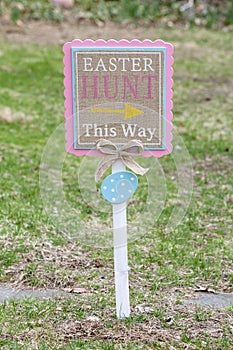 Easter Lawn Sign