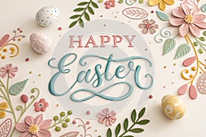 Easter Lettering Design - generated by ai copia