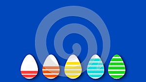 Easter loading concept illustration with egg shape