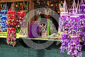 Easter market stall in Europe