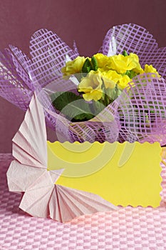 Easter , Mothers Day Card Flower Stock Photo