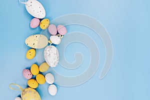 Easter multicolored eggs