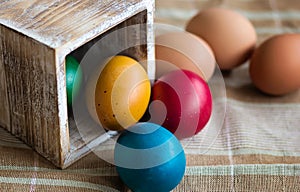 Easter painted eggs