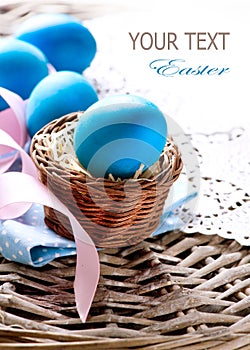 Easter Eggs in the Basket