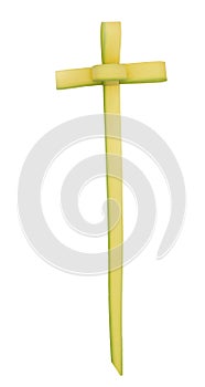 Easter Palm Sunday cross - isolated