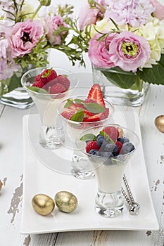 Easter Panna Cotta Desert