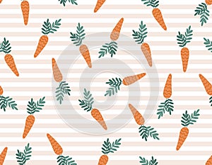 Easter pattern rabbit bunny, eggs, flowers. Vector Seamless spring seamless background