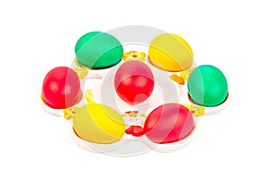 Easter plate with eggs