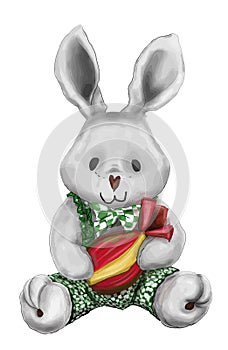 Easter plush bunny