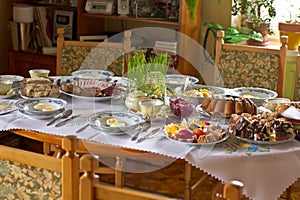 Easter Polish traditional table