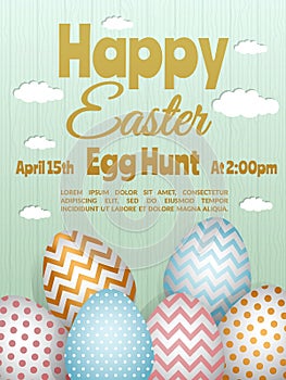 Easter poster template