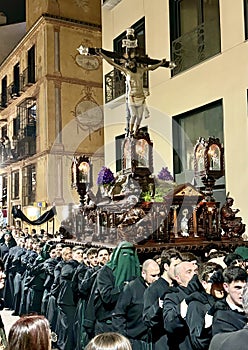 Easter procession in Malaga, Spain